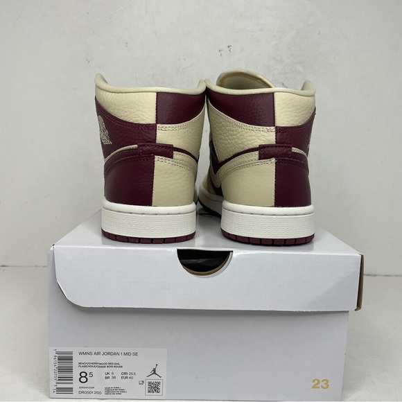 Nike Air Jordan 1 Retro Mid SE WMNS “Cherrywood Split” 2022 - Picture 4 of 4
